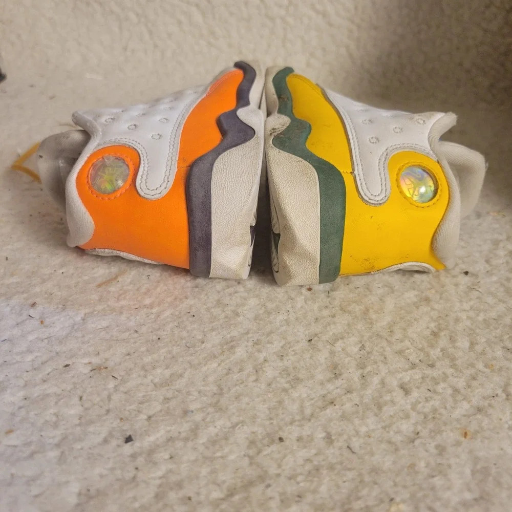 Air Jordan 13 Retro Playground Toddler 10C White Multicolor CV0812-158 2020